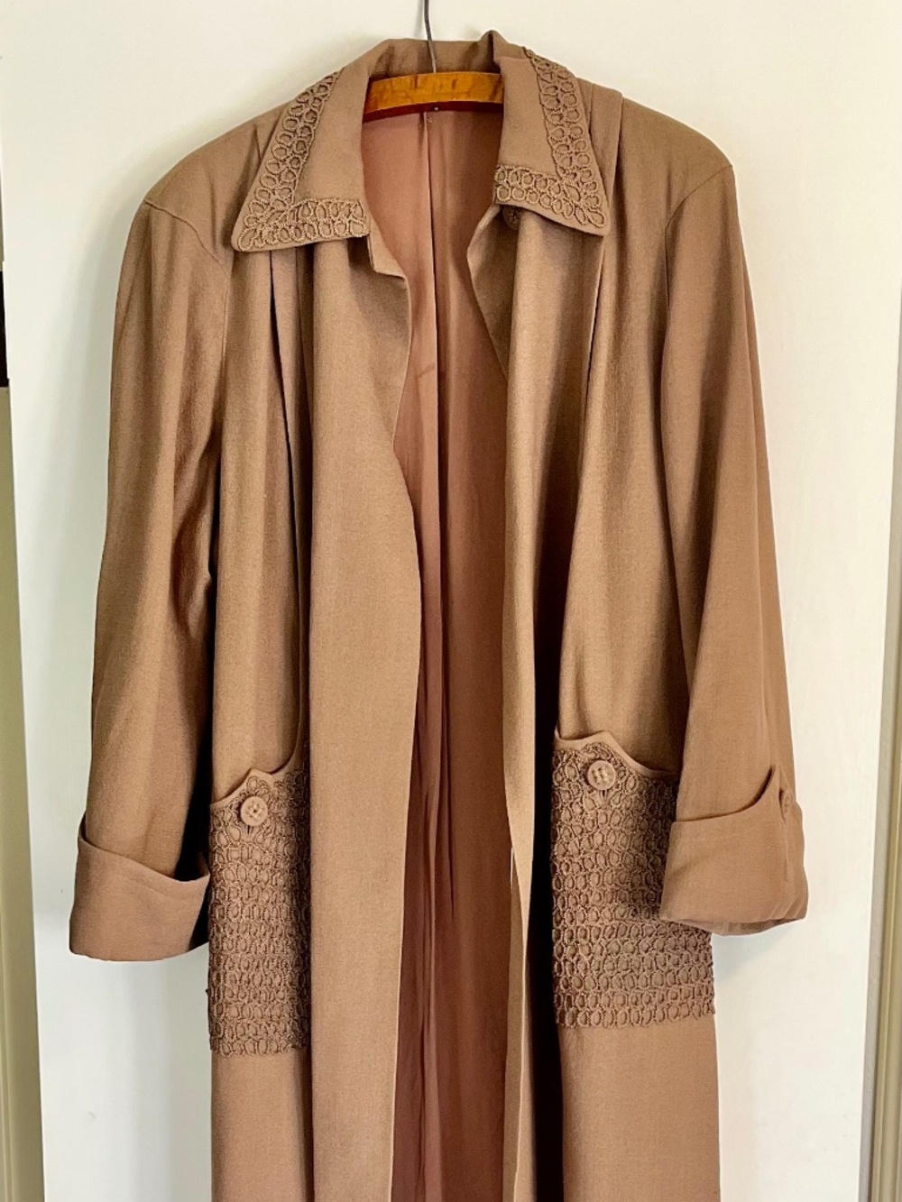 Vintage 1930's Joseph Horne Company Edwardian-Style Linen Duster Coat